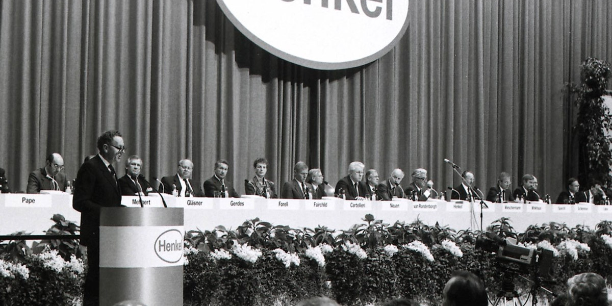 Vor 35 Jahren – am 16. Juni 1986 – fand die erste öffentliche Hauptversammlung von Henkel statt