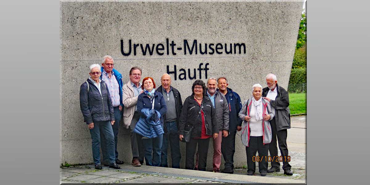 Gruppentreffen im Urweltmuseum Hauff