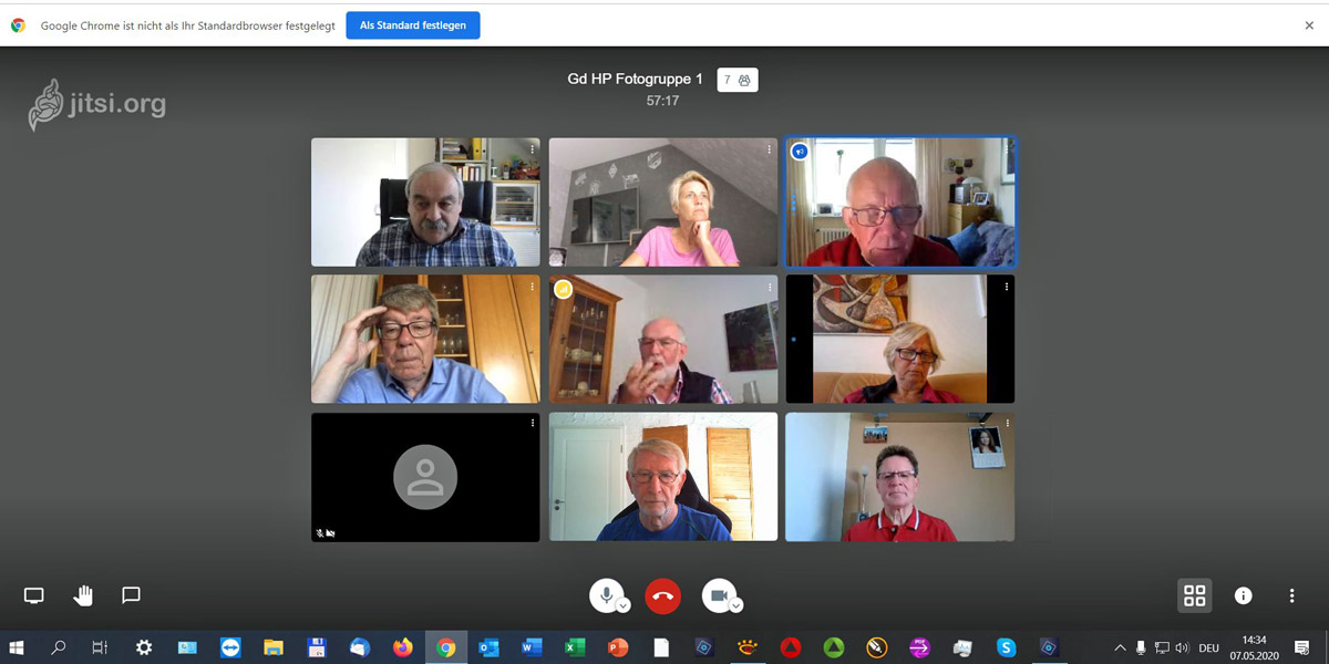 Virtuelles Gruppentreffen der Digitalfotografen